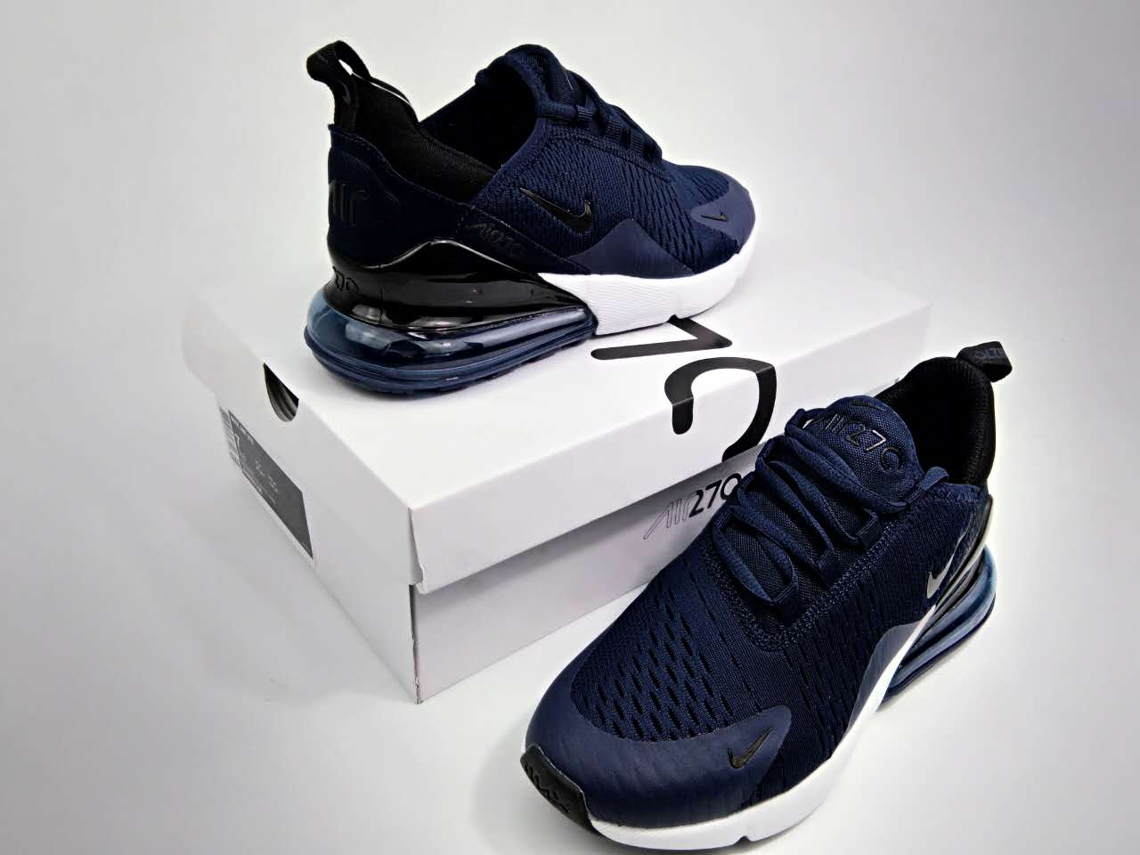 2018 New Nike Air Max Flair Deep Blue White Shoes